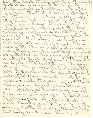 Edith Schwartz Clements handwritten letter