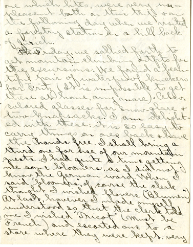 Edith Schwartz Clements handwritten letter