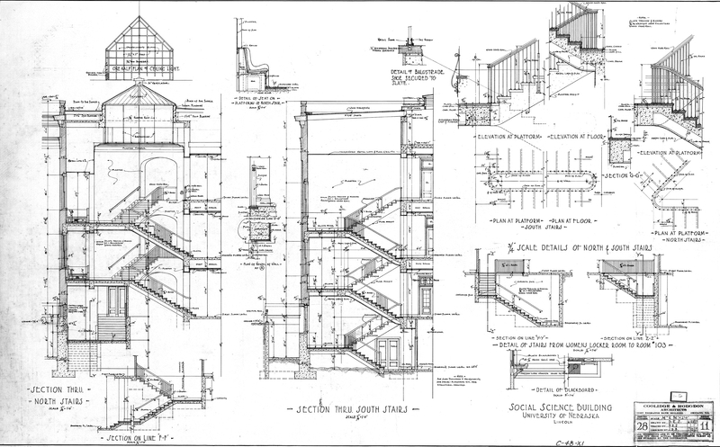 Description: Staircase Details Year: 1917