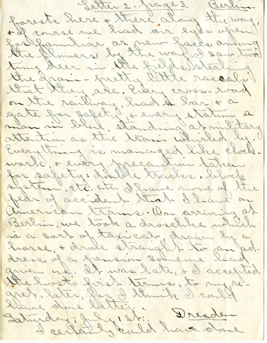 Edith Schwartz Clements, Letters, June 29, 1911
