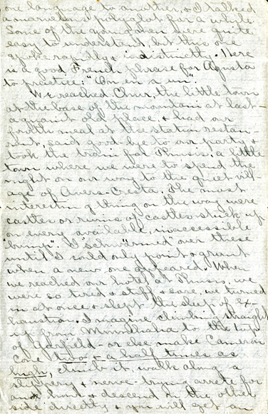 Edith Schwartz Clements handwritten letter