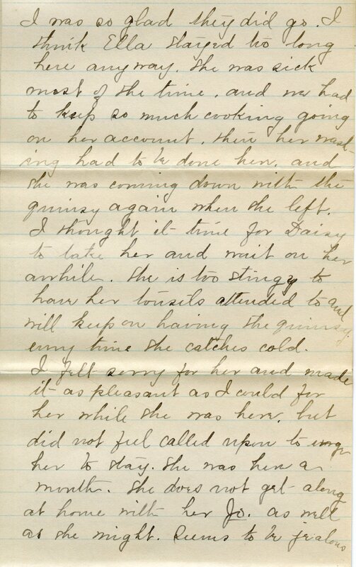 Handwritten 4 page letter from Marcia Bruner to Lawrence Bruner, "Well we are supposing that you are in Rio Janiero today."