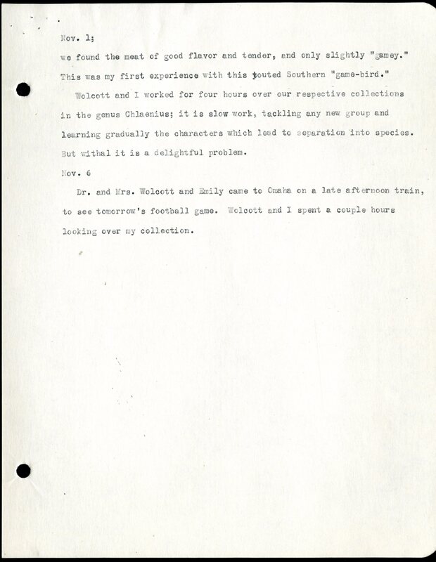 Frank H. Shoemaker typescript, 12 pages, on collecting trips along the west coast and in Omaha and Lincoln, Nebraska,  in Califorina, Idaho, Oregon,  and Arizona.