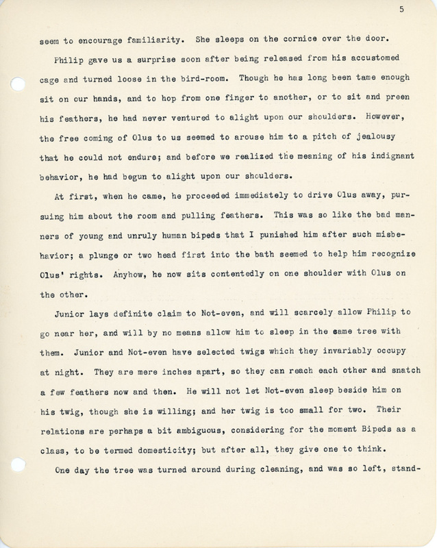 Elizabeth Van Sant transcribed letters