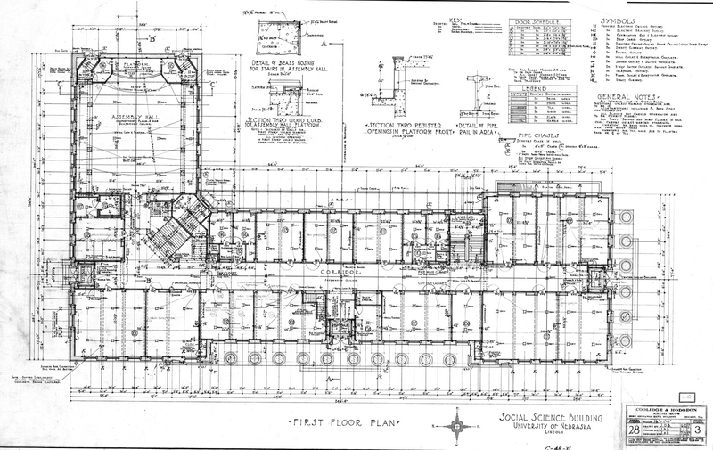 Description: First Floor Plan Year: 1917