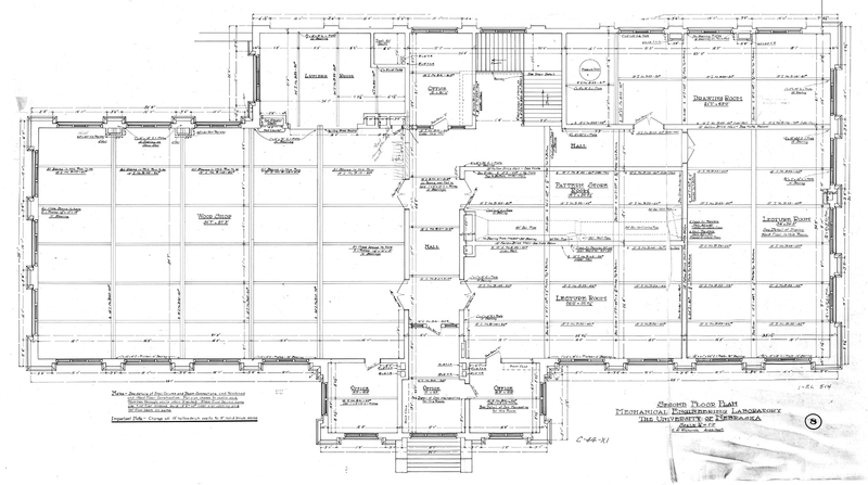 Second Floor Plan Year: 1908