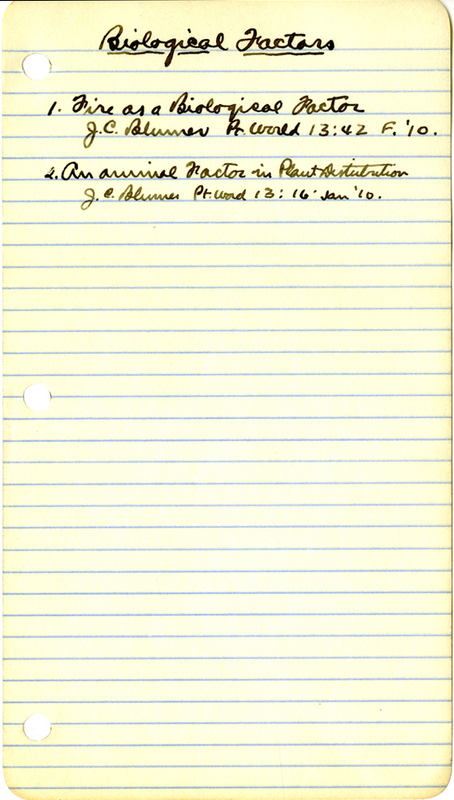 Raymond J. Pool Field Notes and Records