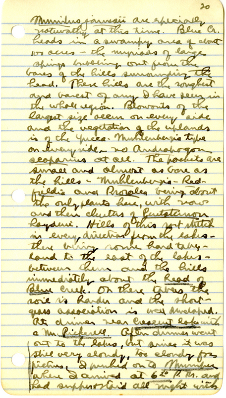 Raymond J. Pool Field Notes and Records