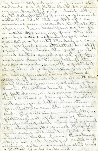 Edith Schwartz Clements handwritten letter