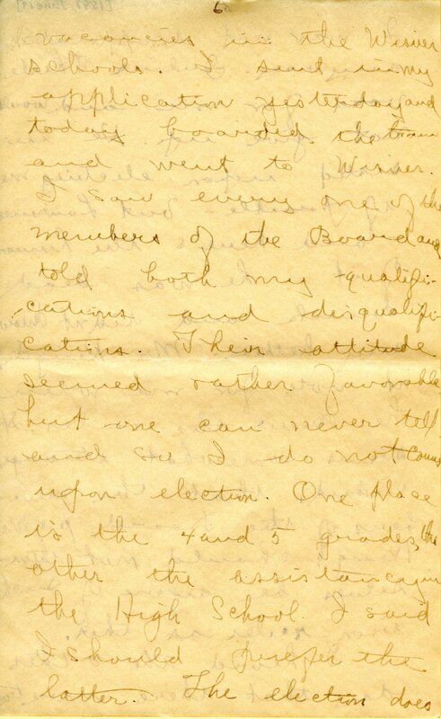 Handwritten 18 page letter from Amy Bruner to Lawrence Bruner, "Did you think I was never going to write…"