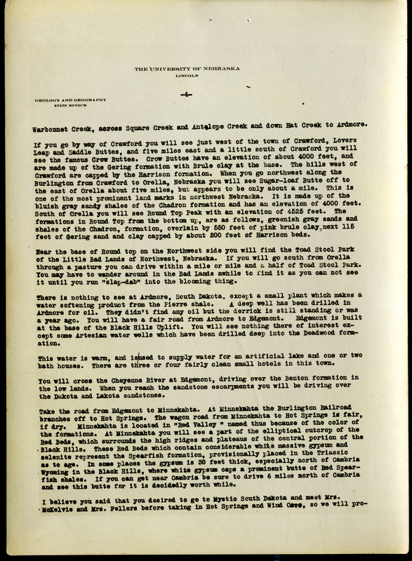 Frank H. Shoemaker typescript, 7 pages, detailing story titled "Wild Goose Trip."