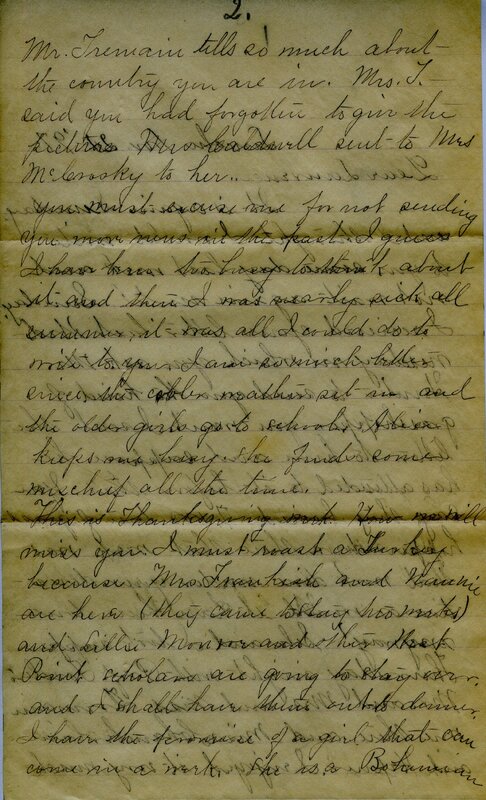 Handwritten 6 page letter from Marcia Bruner to Lawrence Bruner, "It is again Sunday and I thought I would write to you…"