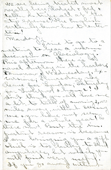 Edith Schwartz Clements handwritten letter