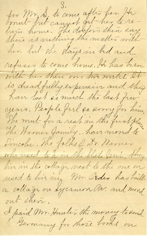 Handwritten 11 page letter from Marcia Bruner to Lawrence Bruner, "Today is Friday, but I thought I would…"