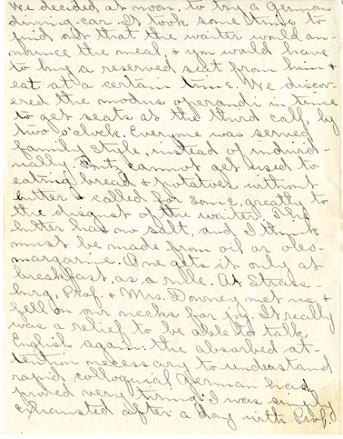 Edith Schwartz Clements, Letters, July 8, 1911