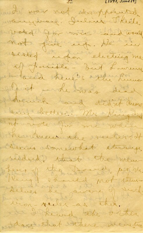 Handwritten 18 page letter from Amy Bruner to Lawrence Bruner, "Did you think I was never going to write…"