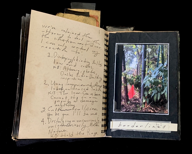 A handwritten page with a photograph and a label reading "borderline."