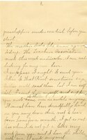 Handwritten 6 page letter from Marcia Bruner to Lawrence Bruner, "I will scratch you a few lines tonight for…"