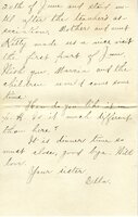 Handwritten 8 page letter from Ella Bruner to Lawrence Bruner, "I have been wanting to write to you for a long time…"