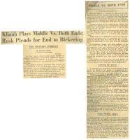 Article published in the New York Herald Tribune about General Khánh attacking American officials in speeches, namely Ambassador Taylor. Khánh's goal was to curb Buddhist influence and unrest by distancing himself from the unpopular American administration, pages 1 and 4