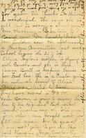 Handwritten 2 page letter from Seba Dewell to Lawrence Bruner, "I can't get Marcia to tell you about…"