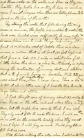 Handwritten 10 page letter from Lawrence Bruner to Marcia Bruner, "Since I am way off here 'measly 100 miles from nowhere'..."