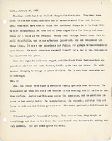 Elizabeth Van Sant transcribed letters