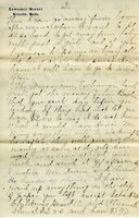 Handwritten 11 page letter from Marcia Bruner to Lawrence Bruner, "The letter you wrote June 27 got here…"
