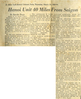 Article published in the New York Herald Tribune Paris about the proximity of Communist forces to Saigon, page 2