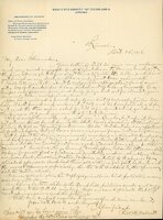 Typewritten letter, 1 page, from Robert H. Wolcott to Frank H. Shoemaker, "Your letter from of Sept. 30 was very welcome and very much enjoyed. And I went down to Brumer and and got the pine at once..."