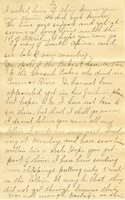 Handwritten 11 page letter from Marcia Bruner to Lawrence Bruner, "Today is Friday, but I thought I would…"