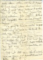 Handwritten 10 page letter from Amy Bruner to Lawrence Bruner, "You see by the heading that I am at Wisner…"