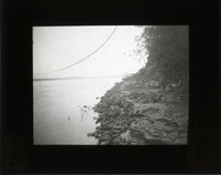Original caption: First l.s. exposed near Mo. R., level north of Weeping Water valley. Looking South. Film XVII-3. N.A.B. 10-12-11 1911. Cass County. (121111-00241)