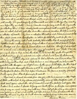 Handwritten 2 page letter from Lawrence Bruner to Marcia Bruner, "Your letter that was written Sept. 12th came day before yeserday after doing by way of France."