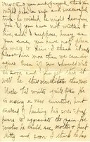 Handwritten 8 page letter from Amy Bruner to Lawrence Bruner, "Although you are so far away when I write…"