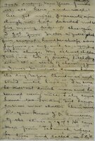 Handwritten 8 page letter from Amy Bruner to Lawrence Bruner, "When you get this letter you will be almost…"