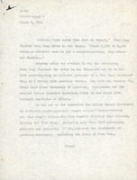 Original title: "LETTER", Keever's title: "'A number of underground tunnels collapsed', Viet Cong utter [?] sketches harships fighting Gis", article about a Việt Cộng fighter's description of tunnel complexes, for the New York Herald Tribune