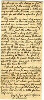 Handwritten 10 page letter from Lawrence Bruner to Marcia Bruner, "Since I am way off here 'measly 100 miles from nowhere'..."