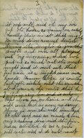 Handwritten 8 page letter from Marcia Bruner to Lawrence Bruner, "I will try to write today with the children…"
