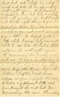 Handwritten 9 page letter from Marcia Bruner to Lawrence Bruner, "An unusual thing received last week…"