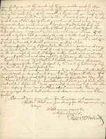 Handwritten letter, 2 pages, from Robert H. Wolcott to Frank H. Shoemaker, "Mie gehts! Was machts due? Why dont you write When are you coming down?"