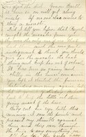 Handwritten 4 page letter from Marcia Bruner to Lawrence Bruner, "Well we are supposing that you are in Rio Janiero today."