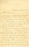 Handwritten 8 page letter from Marcia Bruner to Lawrence Bruner, "This last week has been full of events…"