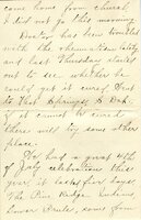 Handwritten 8 page letter from Ella Bruner to Lawrence Bruner, "I have been wanting to write to you for a long time…"