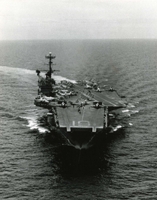 USS Ranger at sea.