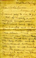 Handwritten 18 page letter from Amy Bruner to Lawrence Bruner, "Did you think I was never going to write…"