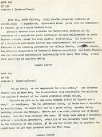 Original title: "concern", Keever's title: "Rice-Roots Level Peace Talks with Communists is Iffy." Article draft about the difficulties of peace talks between South Vietnam and the Vi?t C?ng/North Vietnam. Written for the Christian Science Monitor