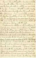 Handwritten 6 page letter from Lawrence Bruner to Helen, "I believe that I will write this letter to you because the last wasto Psyche or Mamma..."