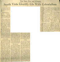 Second of a series of four articles published in the New York Herald Tribune about the war in Vietnam in 1965 and prognasticating its outcome in 1966, page unknown