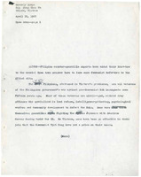 Original title: "Open Arms", Keever's title: N/A, Article draft about Filipino troops in Vietnam, for The North American News Alliance
